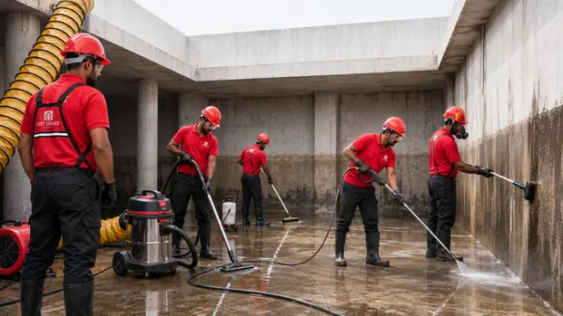 City Coolies Concrete Water Tank Cleaning