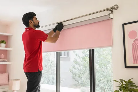 Curtain Rod & Blinds Installation by City Coolies