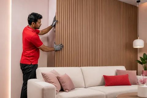 Decorative Wooden Wall Panelling by City Coolies