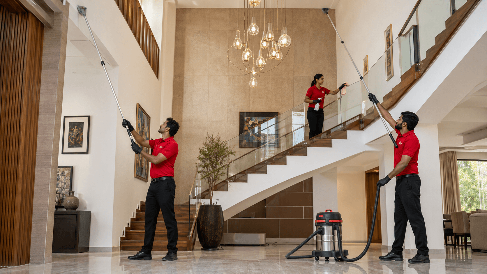 City Coolies Full-Room Ceiling & Cobweb Cleaning service