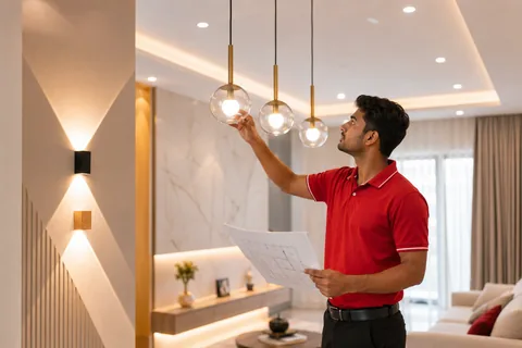 Interior Lighting & Electrical Layout by City Coolies