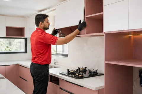 Modular Kitchen Cabinet Work by City Coolies