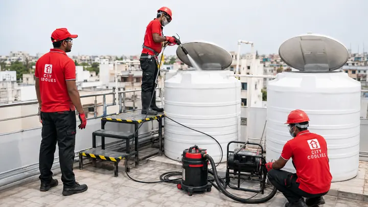 City Coolies Overhead Water Tank Cleaning