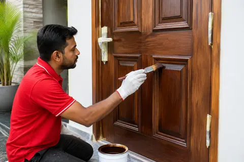 Wood Door Painting