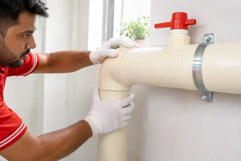 CPVC Water Supply Pipe Laying – 32 mm