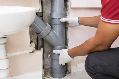 UPVC Drainage Pipe Installation – 75 mm