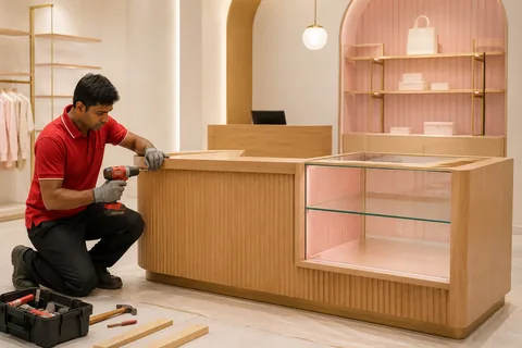Reception / Shop Display Counter by City Coolies