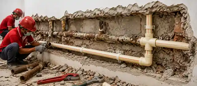 Old Plumbing Pipe Replacement