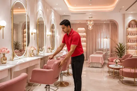 Salon / Spa Interior by City Coolies