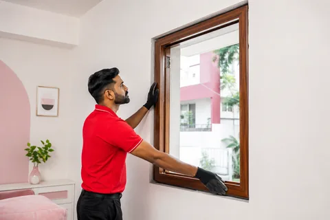 Wooden Window Installation by City Coolies
