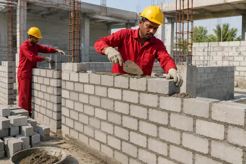 AAC Block Wall Construction