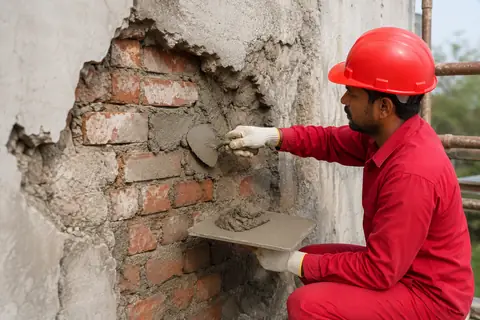 Damaged Brick / Block Wall Rebuilding