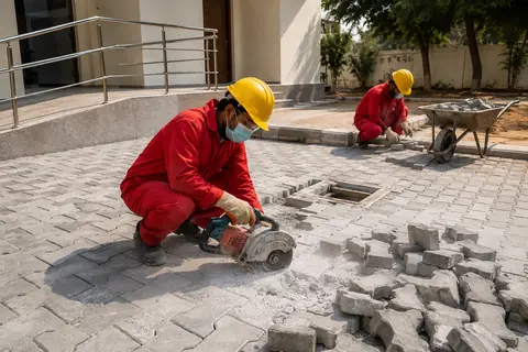 Interlocking Paver Block Work