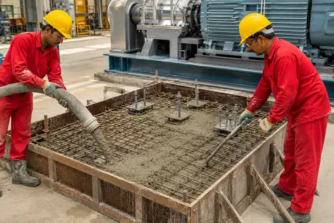 Machine Foundation Construction