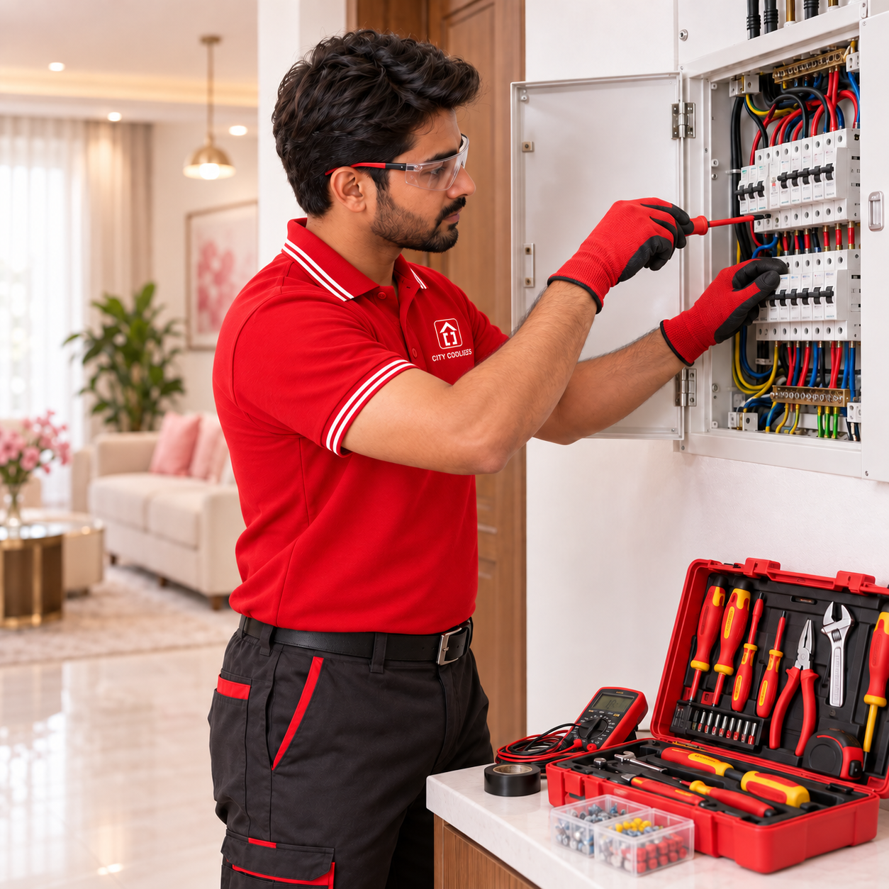 Electrical Works service by City Coolies